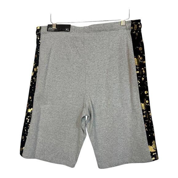 Carbon Jogger Shorts Mens XL Drawstring Gray Stretch Cotton Athletic Streetwear - Picture 3 of 12